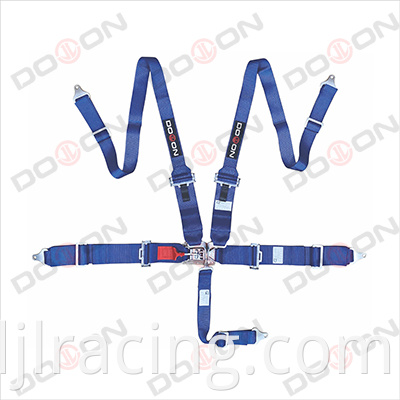 SFI 16.1Rated 3 Inch 5 Points Latch and Link Safety Belt Safety Harness, 2"+3" Shoulder Straps with Steel Adjusters